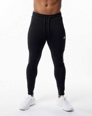 Black Men's Alphalete ELMTS Zip Jogger | UAE-954127