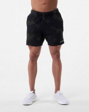 Black Men's Alphalete HCTS 5" Shorts | UAE-903847