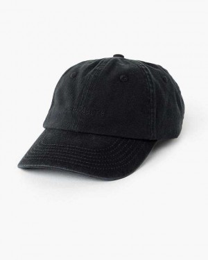 Black Unisex Alphalete Core Dad Hat | UAE-539174