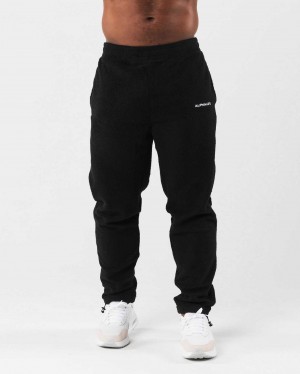 Black Unisex Alphalete King Jogger | UAE-026879