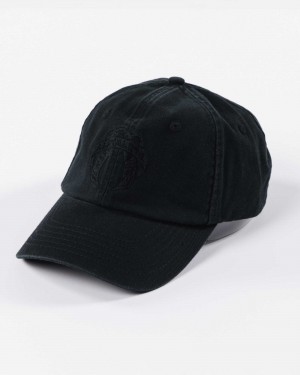 Black Unisex Alphalete Universal Vintage Cap | UAE-495823