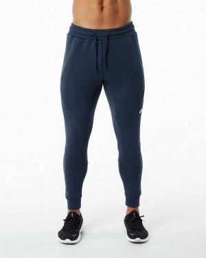 Blue Men's Alphalete ELMTS Cuffed Jogger | UAE-642103