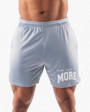 Blue Men's Alphalete LDB More Mesh 6” Shorts | UAE-729836