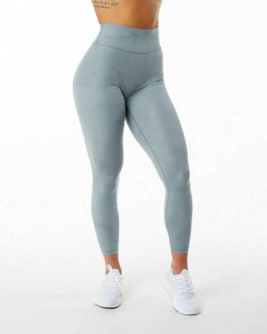 Blue Women's Alphalete Alphalux Wonder Leggings | UAE-426930