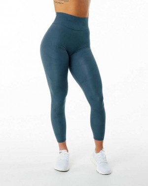 Blue Women's Alphalete Alphalux Wonder Leggings | UAE-957012