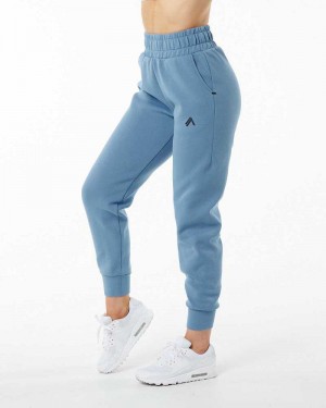 Blue Women's Alphalete ELMTS Cuffed Jogger | UAE-680512