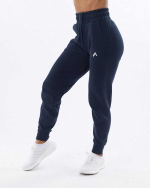 Blue Women's Alphalete ELMTS Cuffed Jogger | UAE-753146