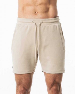 Brown Men's Alphalete Identity 6” Shorts | UAE-092617