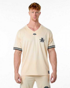 Brown Men's Alphalete Varsity NFL Jersey | UAE-892436