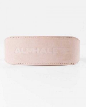 Brown Unisex Alphalete Core Weightlifting Belt | UAE-654038