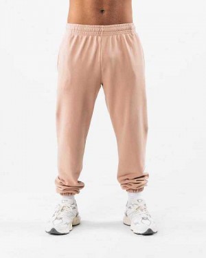 Brown Unisex Alphalete Earth Dye Natural Jogger | UAE-120876