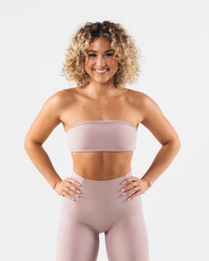 Brown Women's Alphalete Aura Bandeau | UAE-685209