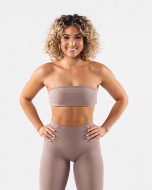 Brown Women's Alphalete Aura Bandeau | UAE-416598