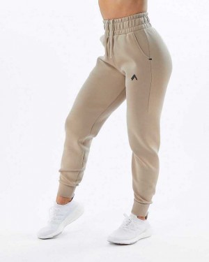 Brown Women's Alphalete ELMTS Cuffed Jogger | UAE-381479