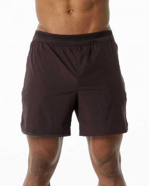 Chocolate Men's Alphalete Studio 6" Shorts | UAE-913054