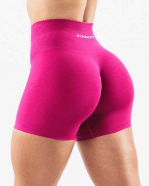 Fuchsia Women's Alphalete Amplify 4.5" Shorts | UAE-509712