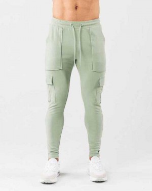 Green Men's Alphalete Identity Cargo Jogger | UAE-016293