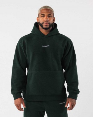 Green Men's Alphalete King Hoodie | UAE-342698