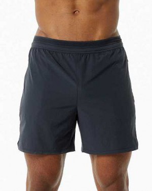 Grey Men's Alphalete Studio 6" Shorts | UAE-980264