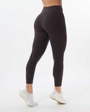 Grey Women's Alphalete Pulse Surge Leggings | UAE-976123