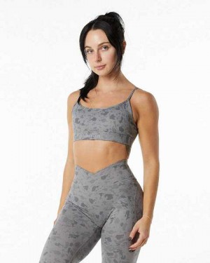 Grey Women's Alphalete Surface Limitless Sports Bra | UAE-412638