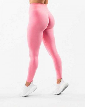 Pink Women's Alphalete Amplify Leggings | UAE-091452