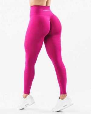 Pink Women's Alphalete Amplify Leggings | UAE-275039