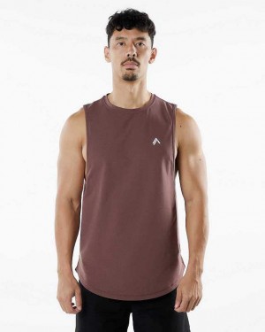 Purple Men's Alphalete Dynasty Tanks | UAE-792136