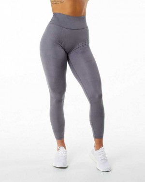 Purple Women's Alphalete Alphalux Wonder Leggings | UAE-254186