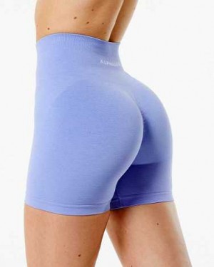 Purple Women's Alphalete Amplify 4.5" Shorts | UAE-607541