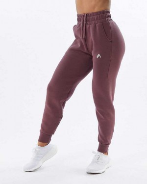 Purple Women's Alphalete ELMTS Cuffed Jogger | UAE-643017