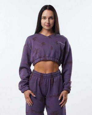 Purple Women's Alphalete HCTS Sweater | UAE-214093