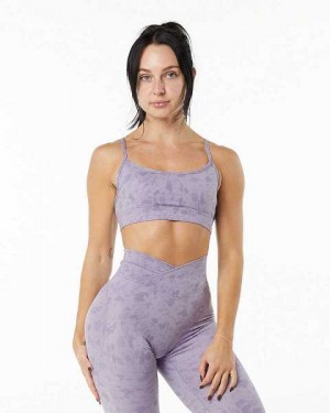 Purple Women's Alphalete Surface Limitless Sports Bra | UAE-830765