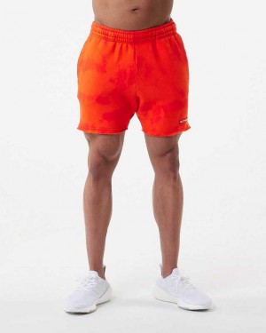 Red Men's Alphalete HCTS 5" Shorts | UAE-682013