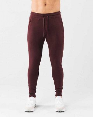 Red Men's Alphalete Identity Jogger | UAE-179635