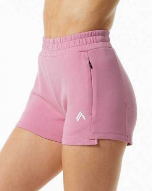 Rose Women's Alphalete ELMTS Athletic 3.5" Shorts | UAE-298456