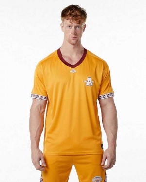 Yellow Men's Alphalete Varsity NFL Jersey | UAE-057692