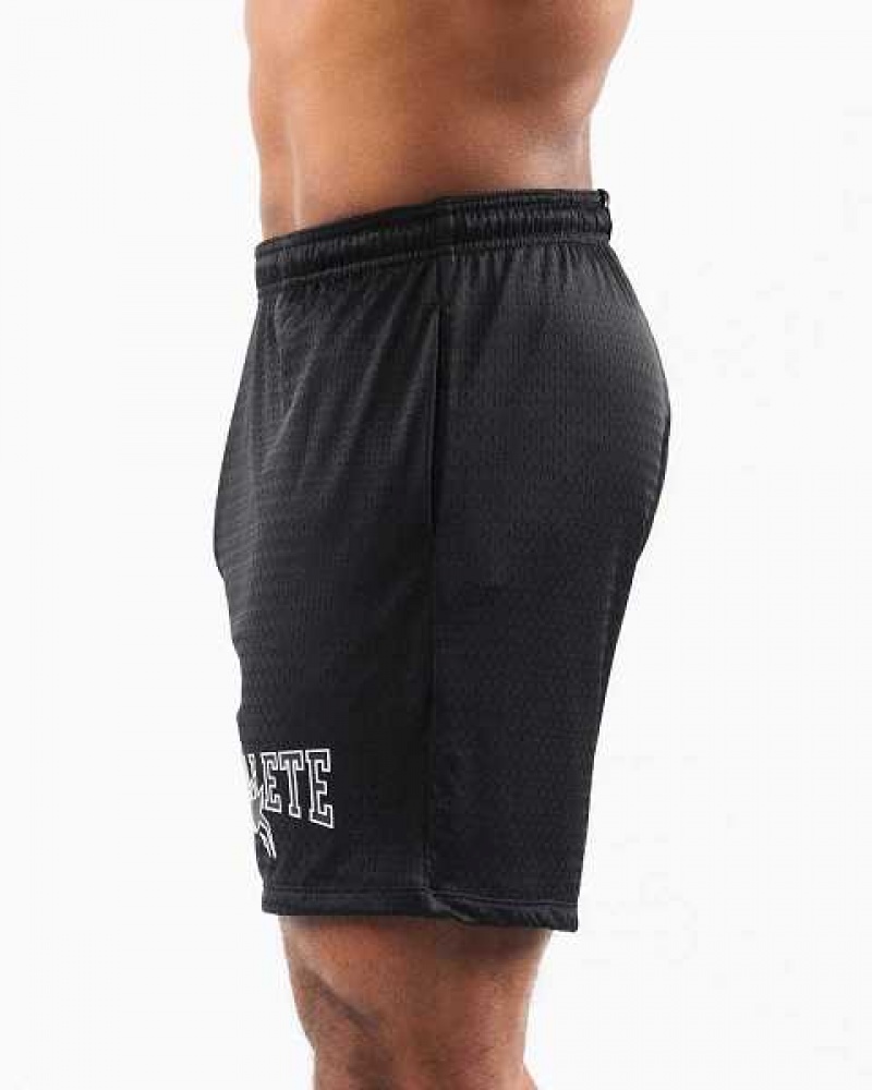 Black Men's Alphalete Wolf Head Mesh 6