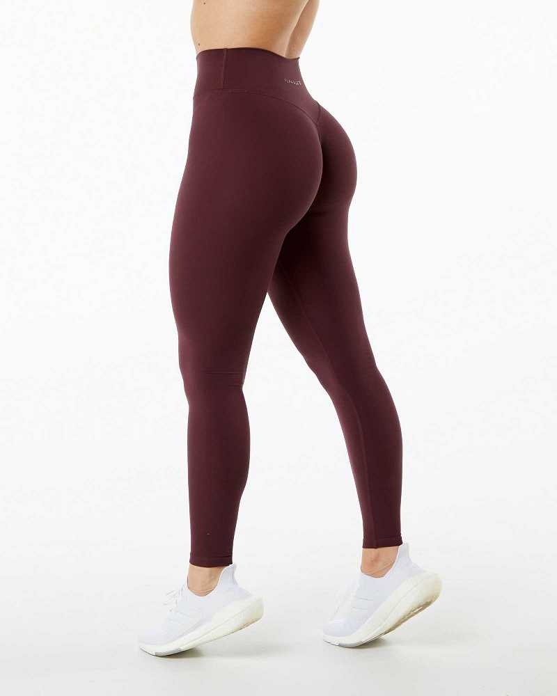 Black Pink Women\'s Alphalete Alphalux Wonder Leggings | UAE-102468