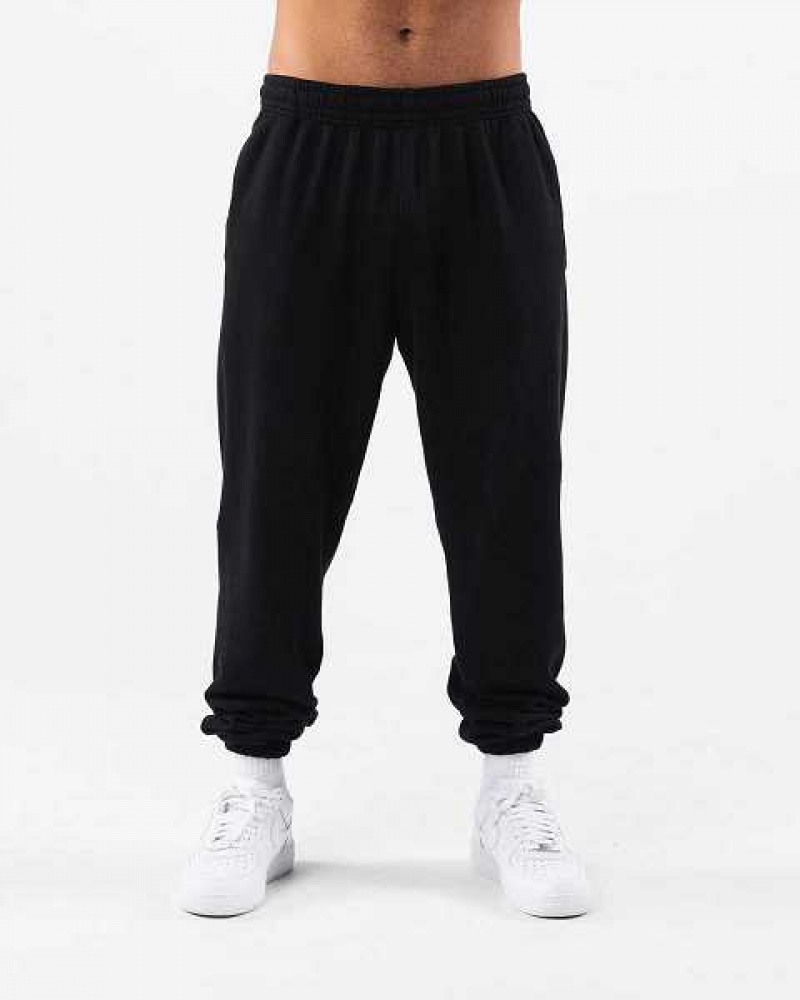 Black Unisex Alphalete Earth Dye Natural Jogger | UAE-458320