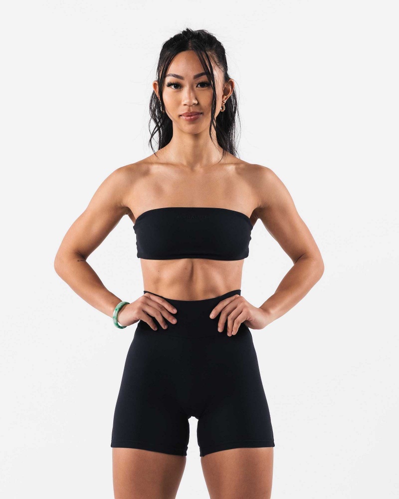 Black Women\'s Alphalete Aura Bandeau | UAE-537120