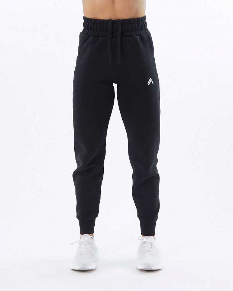 Black Women's Alphalete ELMTS Cuffed Jogger | UAE-023548