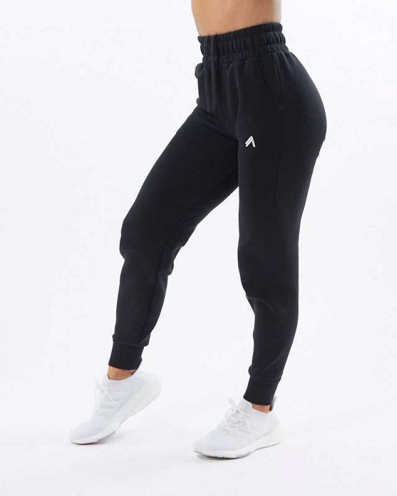 Black Women\'s Alphalete ELMTS Cuffed Jogger | UAE-023548