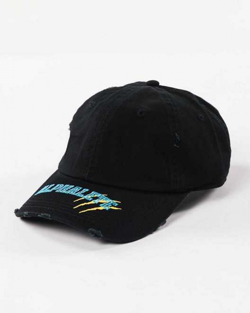 Black / Blue / Yellow Unisex Alphalete Claw Hat | UAE-038456