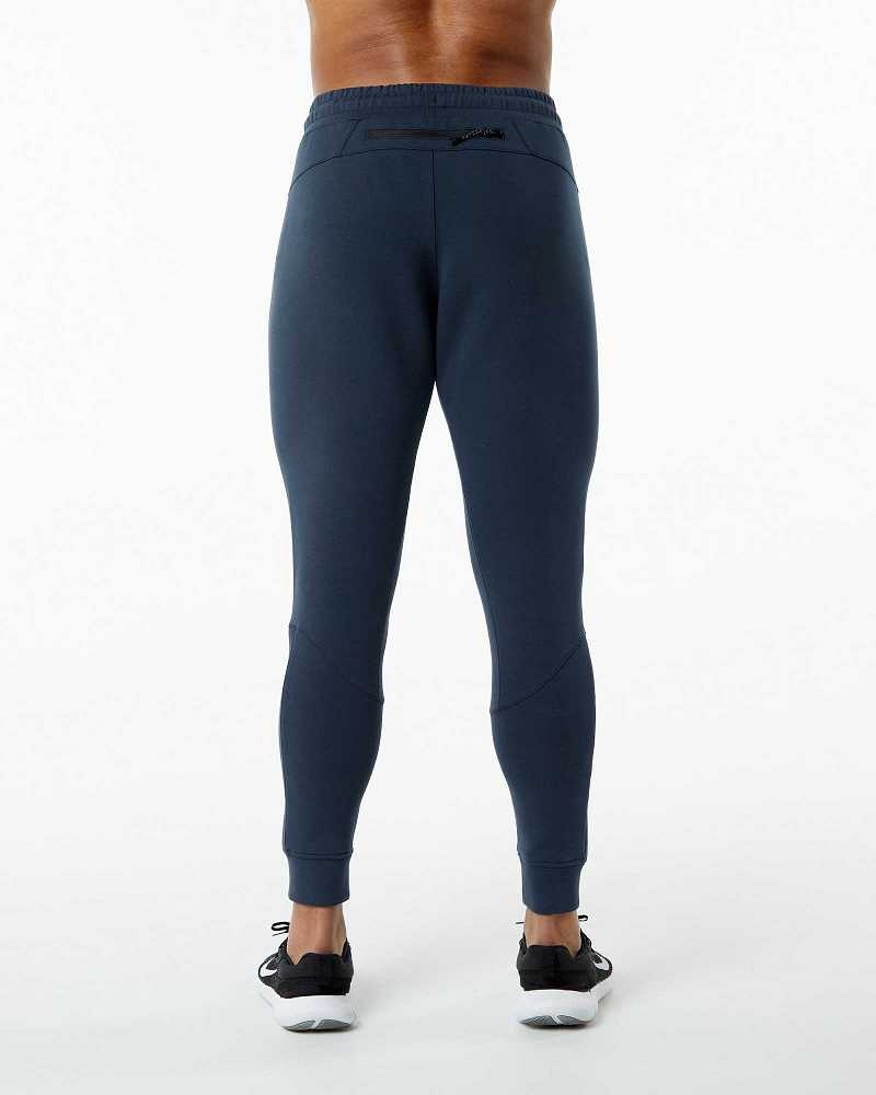 Blue Men's Alphalete ELMTS Cuffed Jogger | UAE-642103