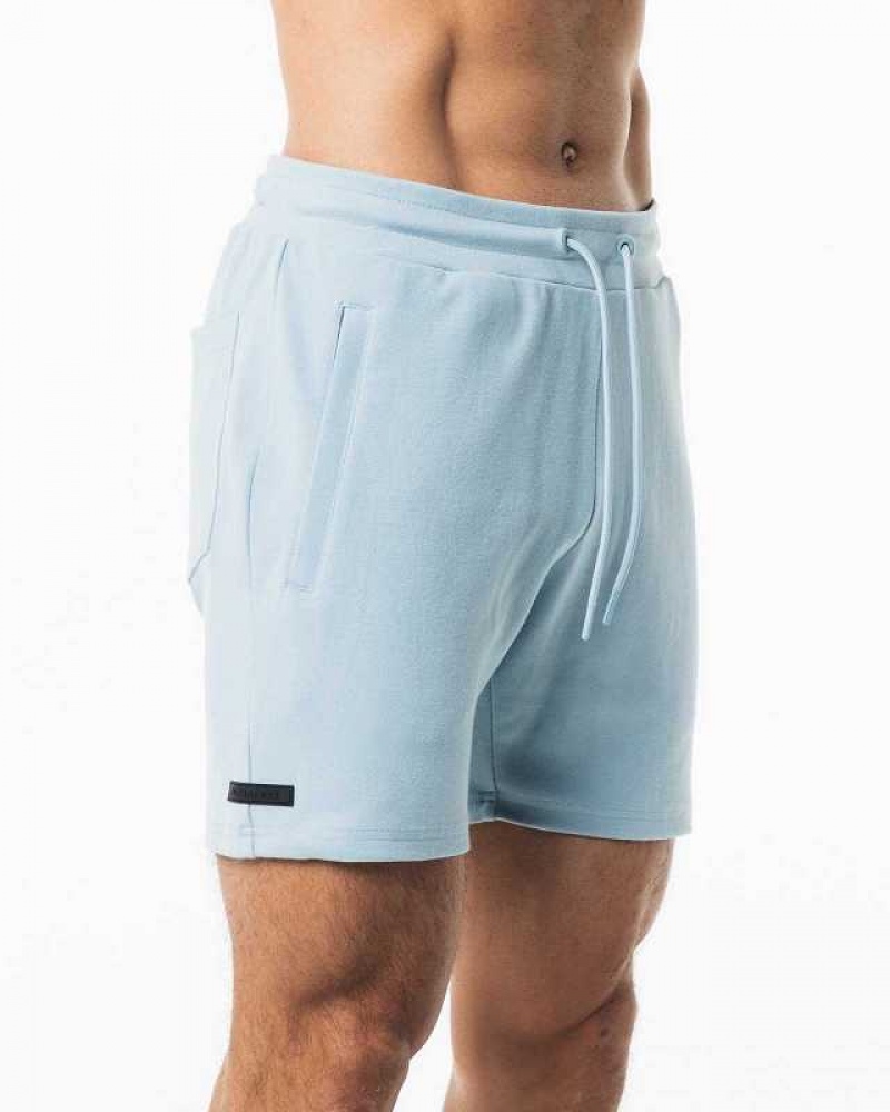 Blue Men's Alphalete Identity 6” Shorts | UAE-492786