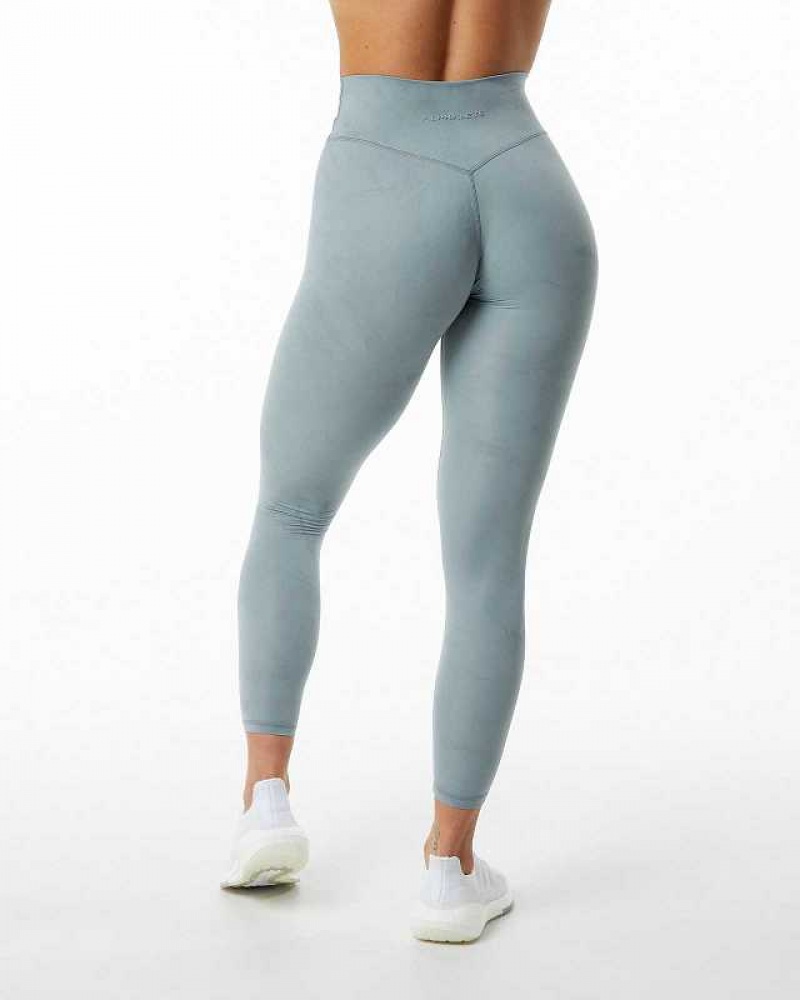 Blue Women's Alphalete Alphalux Wonder Leggings | UAE-426930