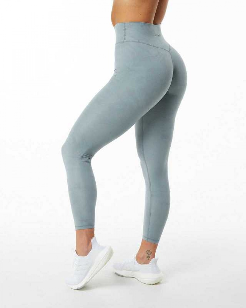 Blue Women's Alphalete Alphalux Wonder Leggings | UAE-426930