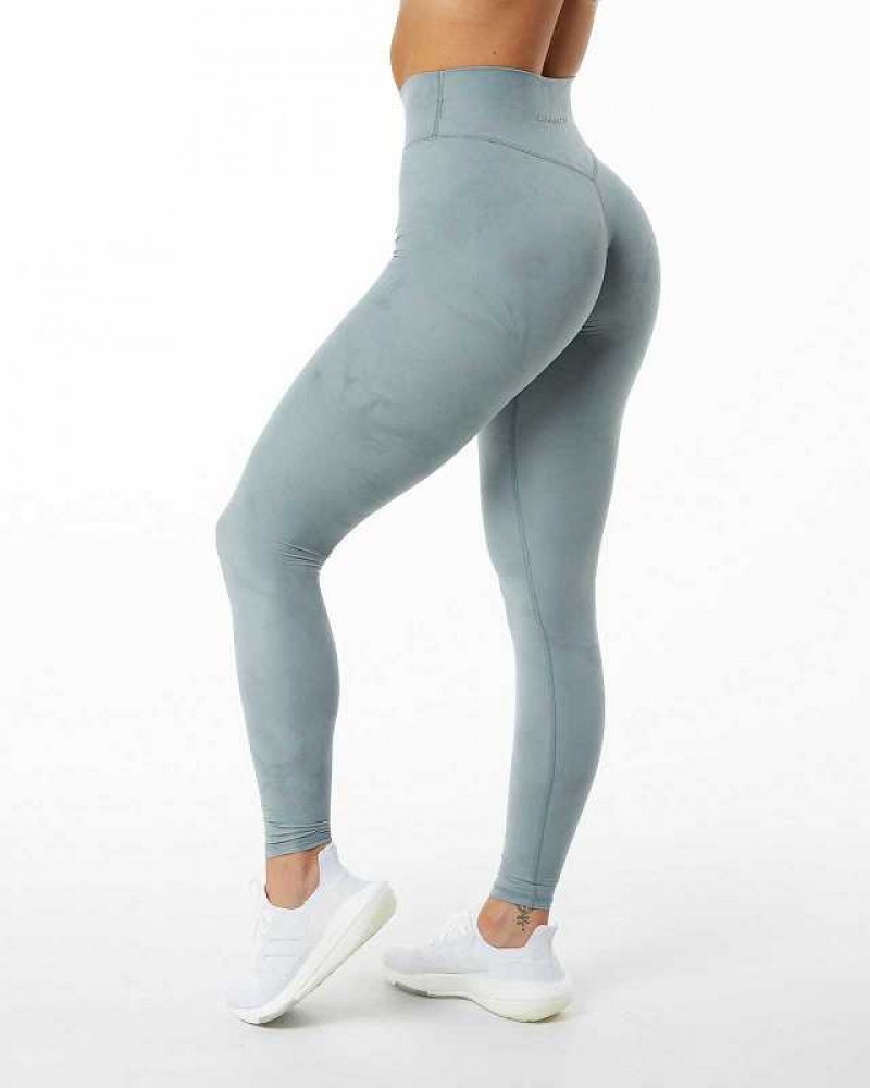 Blue Women's Alphalete Alphalux Wonder Leggings | UAE-806391