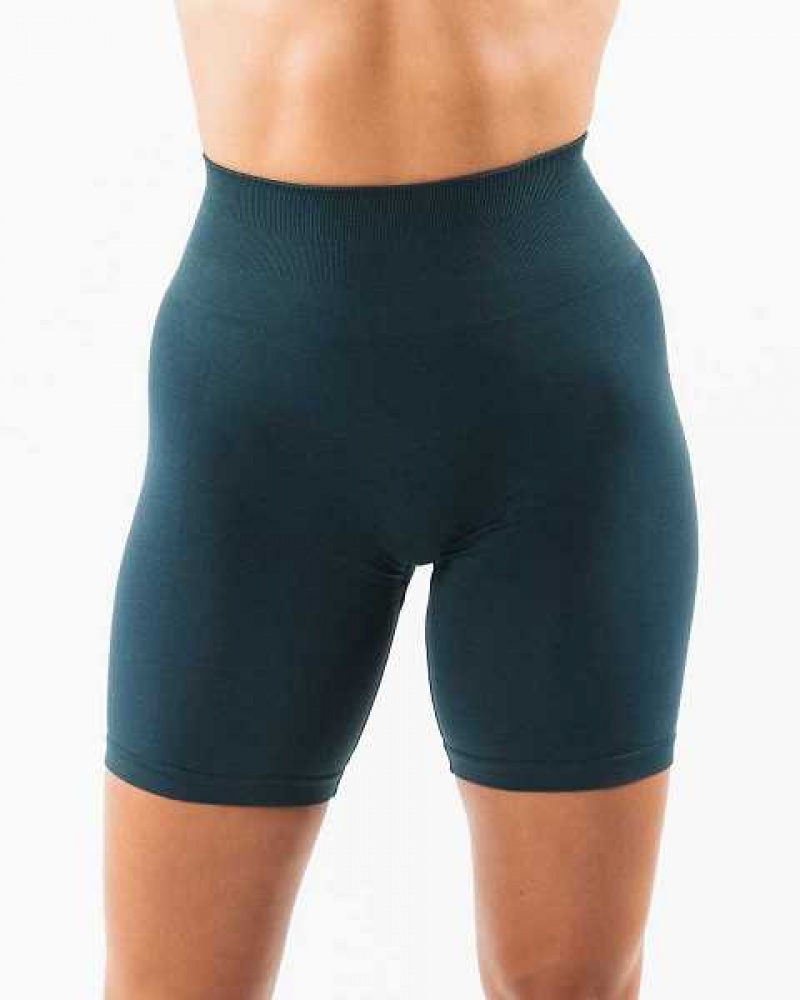 Blue Women's Alphalete Amplify 6.5” Shorts | UAE-079641